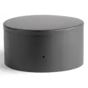 Selkirk Corporation 2817B 8 Inch heat-fab 22-ga Welded Black Stovepipe Tee Cover