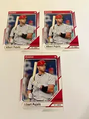 2024 Donruss Albert Pujols #76 - St. Louis Cardinals "3-card lot"