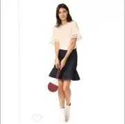 SEE by CHOLE Blush Eyelet Sleeve Shirt Size XL/ US 10
