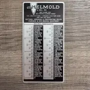 VTG Decimal Equivalent Pocket Metal Card Calculator