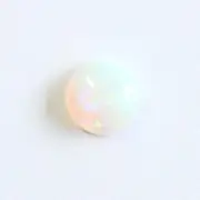 0.55ct 5.85mm round Australian opal natural solid white / light opal loose stone
