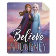 Disney Frozen II Cloud Touch Sherpa Throw Ana and Elza Believe in the Journey