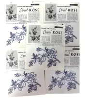Coats & Clark's Vintage Transfer Leaflets Crewel Rose 817 to Embroider Lot of 5