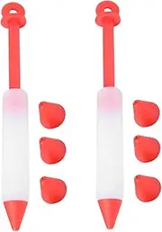 Alipis Jam Decorating Pens for Cake 2 Sets of Silicone Cake Piping Pens Comfortable Heat Resistant Easy to Fill Clean
