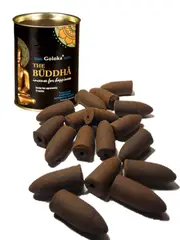 The Buddha 24 Backflow Incense Cones Goloka