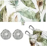 Watercolor Feathers Hammocks with Portabl Carry Bag Swing Hammock for Camping & Hiking Essential