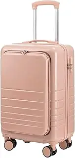 [sdneNest] Carry-on Suitcase Luggage Cabin Luggage Side Opening Cover Front Opening Trolley Case Hardside Luggage Universal Wheel Carry-on Suitcases Carry On Luggages (A 22in)