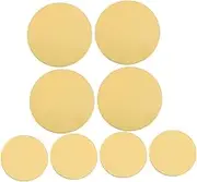 Mikinona Elegant 6 8 Inch Round Cake Bases (8 Pieces) Thick 1.7mm Nonstick Dessert Boards for Parties Celebrations