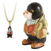 Secrets from Hidden Treasures Collectible Trinket Box with Necklace Wind in The Willows - Mole, Artisanau HT1075