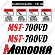 Fits Morooka MST-700VD Decal Kit Rubber Track Carrier Decal Kit (MST 700 VD)