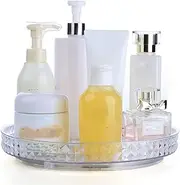 ROWNYEON Rotating Makeup Organizer Skincare Organizers Bathroom Lazy Susan Organizer Perfume Organizer Spinning Cosmetics Organizer for Vanity，Cabinets, Pantry, Fridge, Countertops，Kitchen