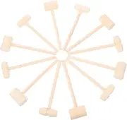 CLISPEED 12Pcs Cake Hammers Creative Mini Mallets for Wood Hammers for Cakes for Home Restaurant Lightweight and Easy to Clean