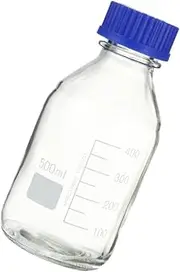 NOLITOY 1Pc Glass Bottle with Calibration Sample Sealing Laboratory Bottle Transparent Design for Chemistry Life Sciences Easy Measurement Storage