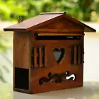 Wall Mount Locking Security Mailbox Wooden Mailbox Letter Box for Hallway