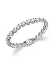 Bloomingdale's Fine Collection Certified Lab Grown Diamond Tennis Bracelet in 18K White Gold, 15.0 tcw