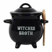 Amazing Witches Broth Cauldron Ceramic Wicca Pagan Deco Witch Ritual Pagan