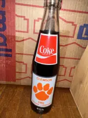 1981 Vintage Clemson Tigers University Coke Bottle National Champions Not Opened