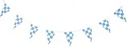 BELLIFFY Racing Flag Banner Checkered Race Flags for Car Racing Birthday Decorations Themed Events Deck Patio Porch Decor