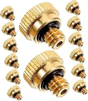 Milisten Brass Misting Nozzles for Outdoor Cooling Systems Easy to Install Durable Corrosion Design Efficient Water Saving for Garden Misting