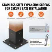 Heavy Duty 3-Way Pergola Bracket Kit, 101.6 mm, 8 Pcs for Gazebo & Patio