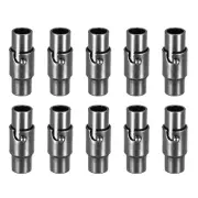 Leather Cord End Clasp, 10Pcs 4mm Hole Leather Clasps Jewelry Making, Black