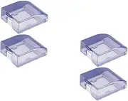 Angoily 2sets Plastic Socket Covers Splashproof Protectors for Home Office Outdoor Use 2pcs*2