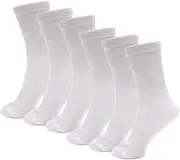 [GM Apparel] 6 Pairs Children’s Plain School Socks Kids Boys & Girls Cotton Rich Ankle School Socks Multipack Back to School - 3 Sizes - 2-14 Years
