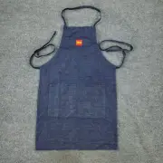 Wells Fargo Adult Apron Blue Logo Workwear Employee Issued Drawstring Pockets