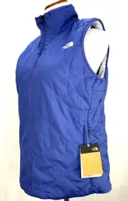 THE NORTH FACE Women's Shady Glade Insulated Vest NWT Small Cave Blue/Periwinkle