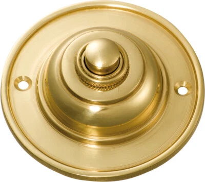 classic round brass 75 mm diameter 12 V wired door bell press,button,6 finishes