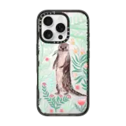 iPhone 16 Pro Impact Case Floral Otter by Papio Press