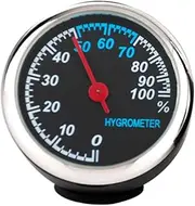 Car Supplies Mechanical Hygrometer Backlight Waterproof Dustproof for Dashboard Quick Install Tape Steel Pointer