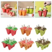 Fruit Moulds Ice Cream Mold Icy Pole Jelly Pop Popsicle Maker Mould Tray FT
