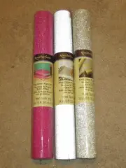 Recollections Glitter roll paper 14" x 10' gold/silver/pink