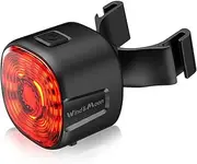 Smart Bicycle Rear Light, IP66 Waterproof Induction USB Rechargeable Rear Light, 6 Modes LED Rear Light for Mountain Bike, Bike Light Auto Stop