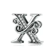 Diy Beaded Bracelet With Zircon Beads 26 Letters Style - X