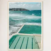 Galrie Stunning Bondi Beach Fine Art Photography Collection for Beach Lovers, Wood Frame, 70 x 100cm (28 x 40inch)