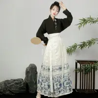 在飛比找蝦皮商城精選優惠-漢服 漢服女 春夏季刺繡中國風飛機袖套裝 古裝衣服 傳統服飾