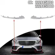 1 Pcs Right Front Bumper Chrome Decorative Strip Front Bumper Bright Strip for S-Class W222 2228857800 Silver