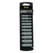 Deep Socket Set 1/4" Drive Metric 5-14mm 10 Piece