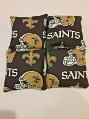 4 Cornhole Bag Set Corn Hole New Orlean Saints