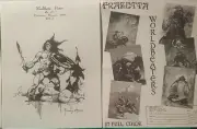 FRANK FRAZETTA ORIGINAL 1968 WORLDBEATER STATIONERY FOR FIRST POSTERS, 8-1/2x11"