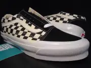 VANS OG OLD SKOOL LX SUEDE CANVAS CHECKERBOARD BLACK OFF WHITE VN0A4P3X639 7.5