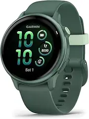 Garmin vivoactive® 6, GPS Smartwatch, Metallic Jasper Green with Jasper Green Band