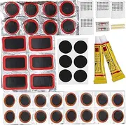 WOONEKY 1 Set Inner Tube Repair Kit Tire Bike Patch Repair Kit Bike Tube Repair Kit Bike Repairing Kit Bike Supplies Repair Patch for for Bicycles Bike Repair Patch Bike Patch Kit Metal