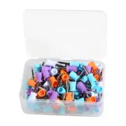 USA 100pcs Dental Polishing Polish Cups Prophy Cup Latch Type Brush Rubber mixed
