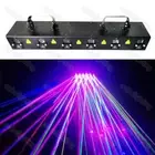 12W RGB Full color animation stage laser lights 6 head DJ disco Party Show laser