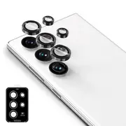 ZUSLAB Galaxy S23 Ultra Camera Lens Screen Protector Tempered Glass Individual Metal Ring Lens for Samsung (2023) - Black