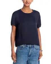 pefectwhitetee Delphine Satin Tee