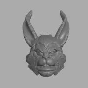 Easter Bunny Jack Rabbit custom head for Mythic Legions & other figures